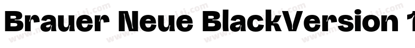 Brauer Neue BlackVersion 1001字体转换